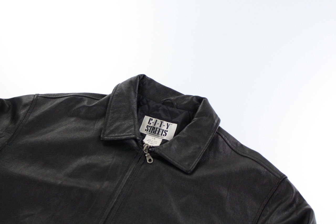 90s CITY STREETS レザースウィングトップ レザージャケット - その他