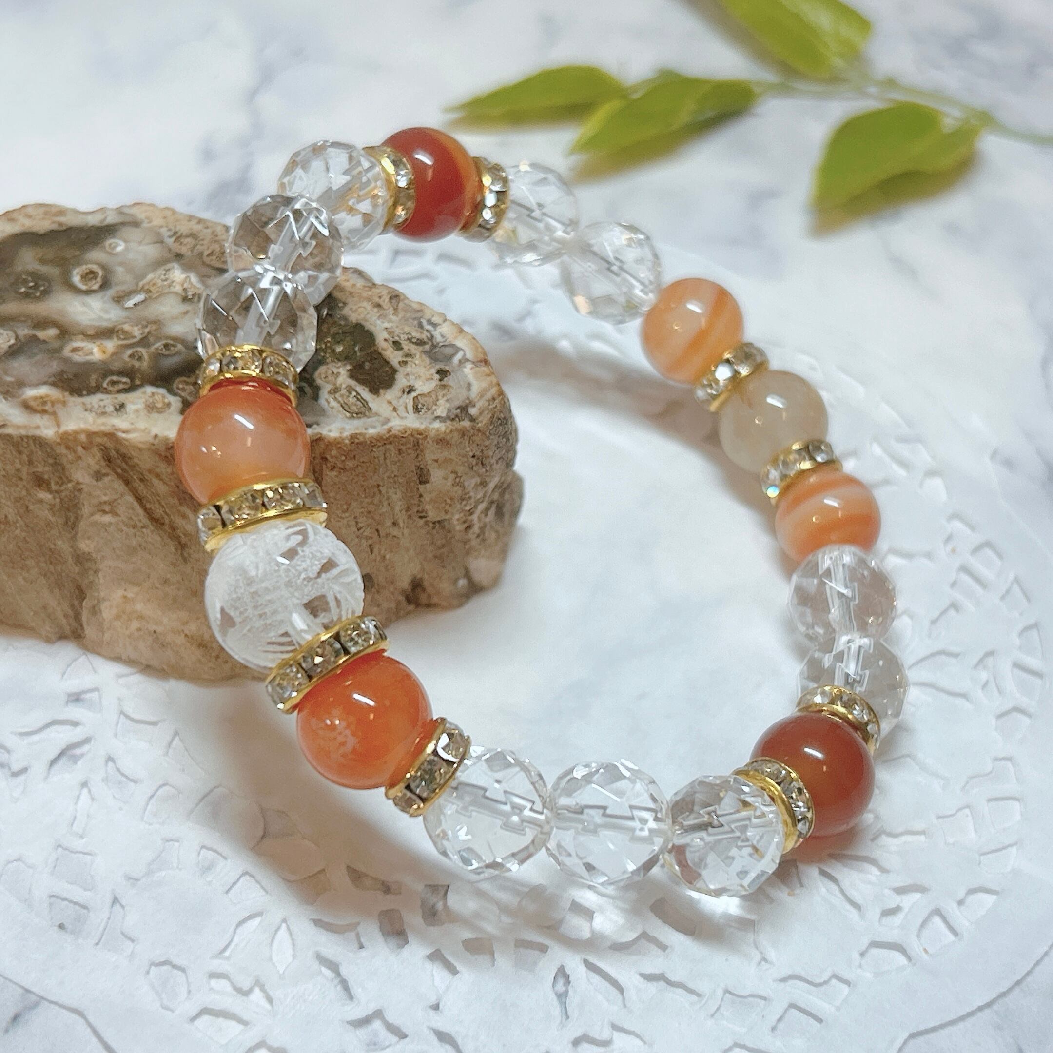 ⭐︎ 【天然】レッド ルチル クオーツ 置物 58mm ザギマウンテンクォーツ（ミックスラビットヘアールチルクォーツ