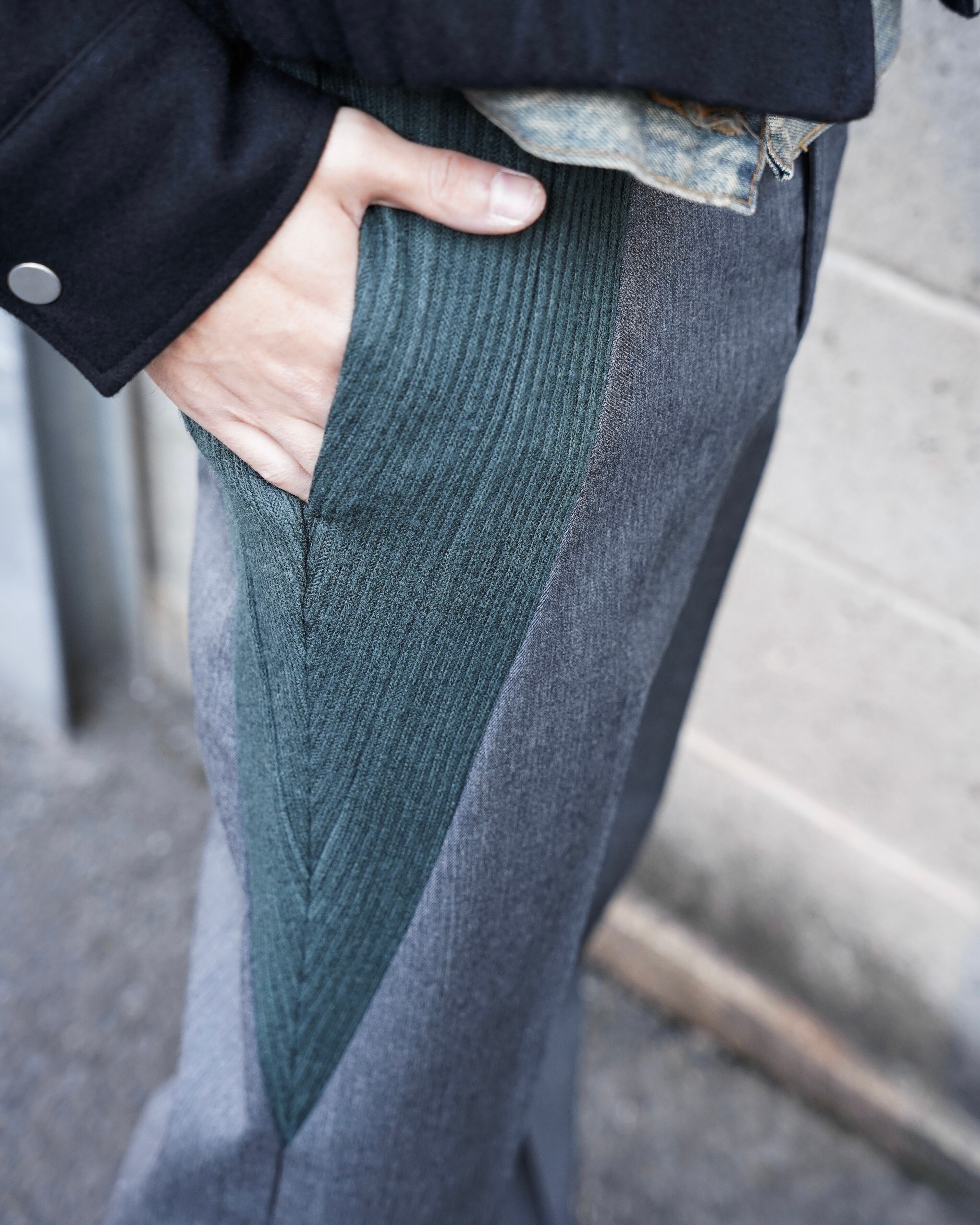 NEW OLD AW25 RIB STRAIGHT TROUSERS | hypeofficial