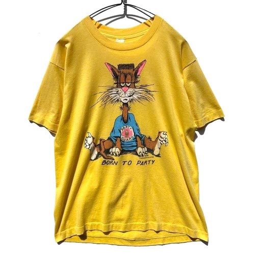 【EXPRESSIONS UNLIMITED】Vintage Bill the Cat Parody T-Shirt【1988s】Vintage Print T-Shirts