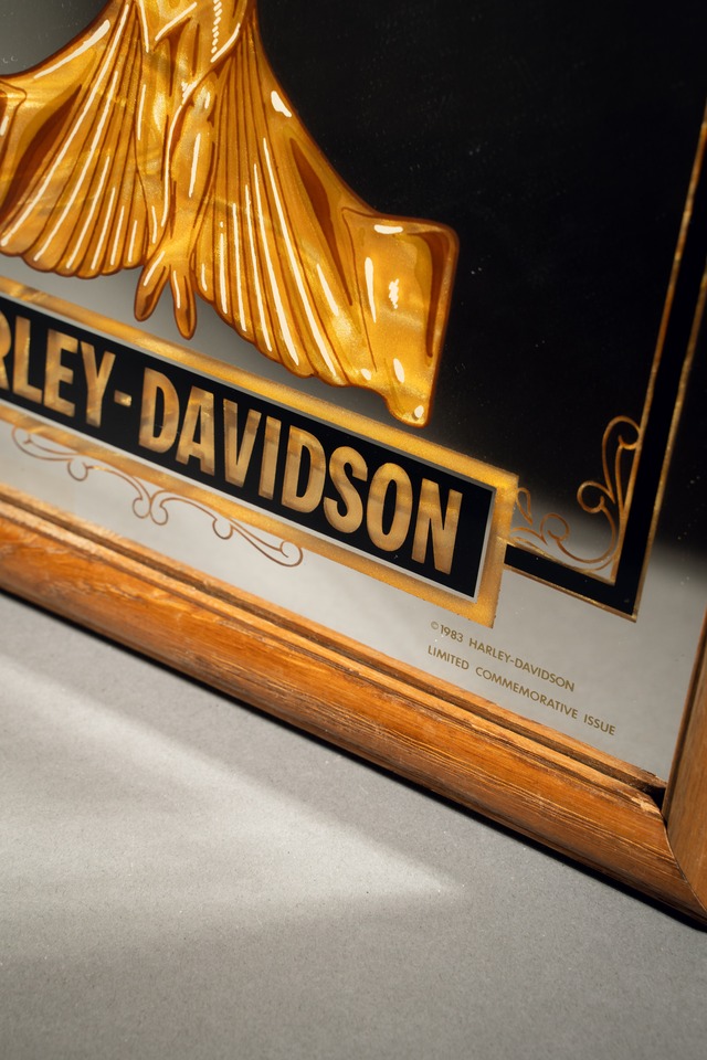 Official Harley  Davidson  Winged Lady Vintage Mirror Sign