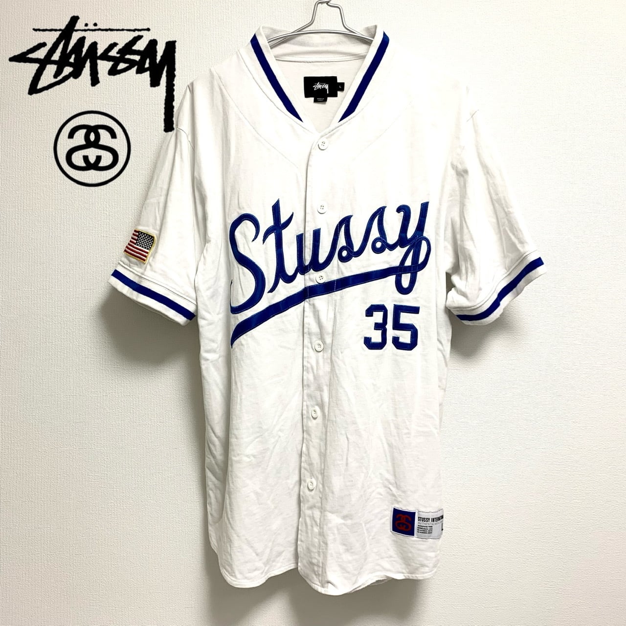 Stussy / ステューシー ベースボールシャツ アーチロゴ 2着セット