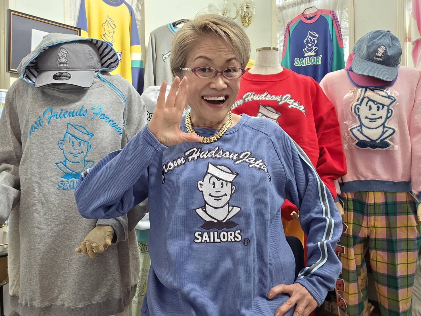 ソフトコットンロングスリーブ ブルー【3】size | セーラーズsailors