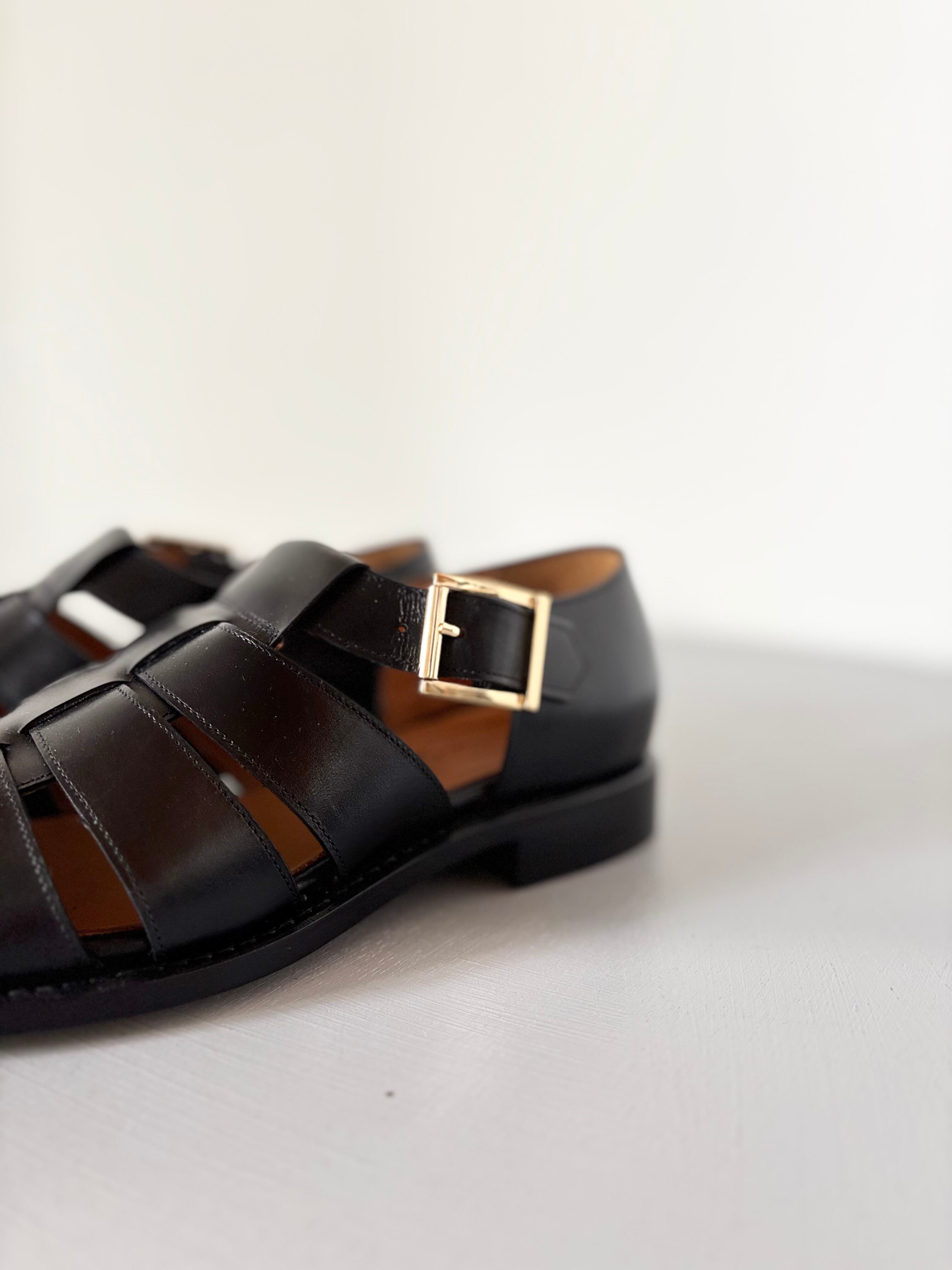 Jalan Sriwijaya【98819 Bali / BLACK (LEATHER SOLE)】 | LARGE LAB TOWN