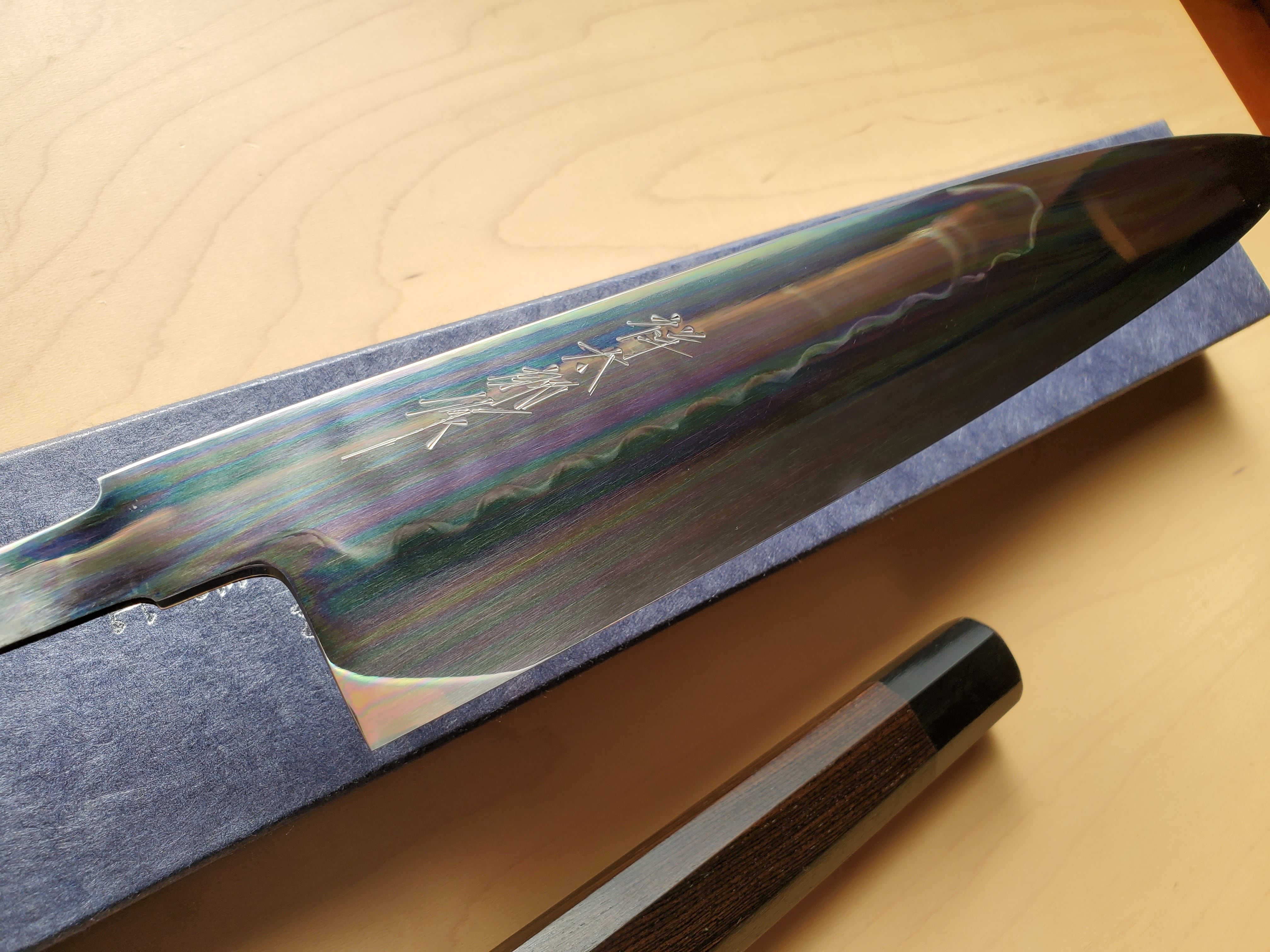 祥太郎作 本焼】切付型薄刃 8寸 白鋼 中子銘「久次作＝池田美和