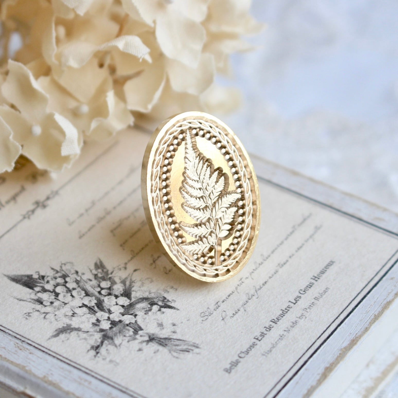 【SELECT】Wax Seal Stamp Fern Leaf【ヘッドのみ】