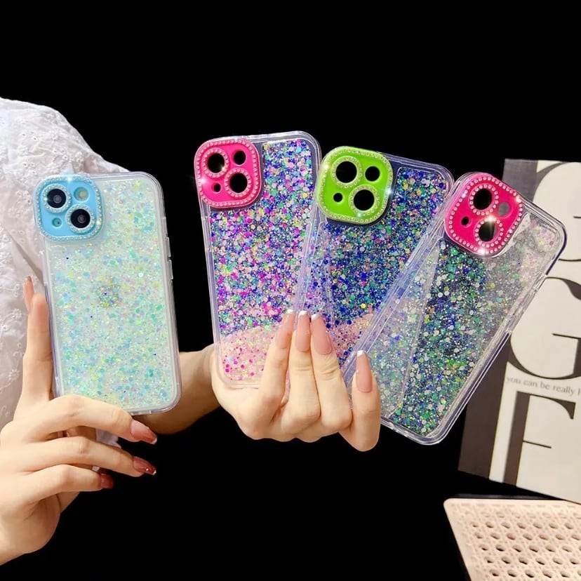 A621】Kira Kira colorful glitter iPhonecase iPhone11ケース
