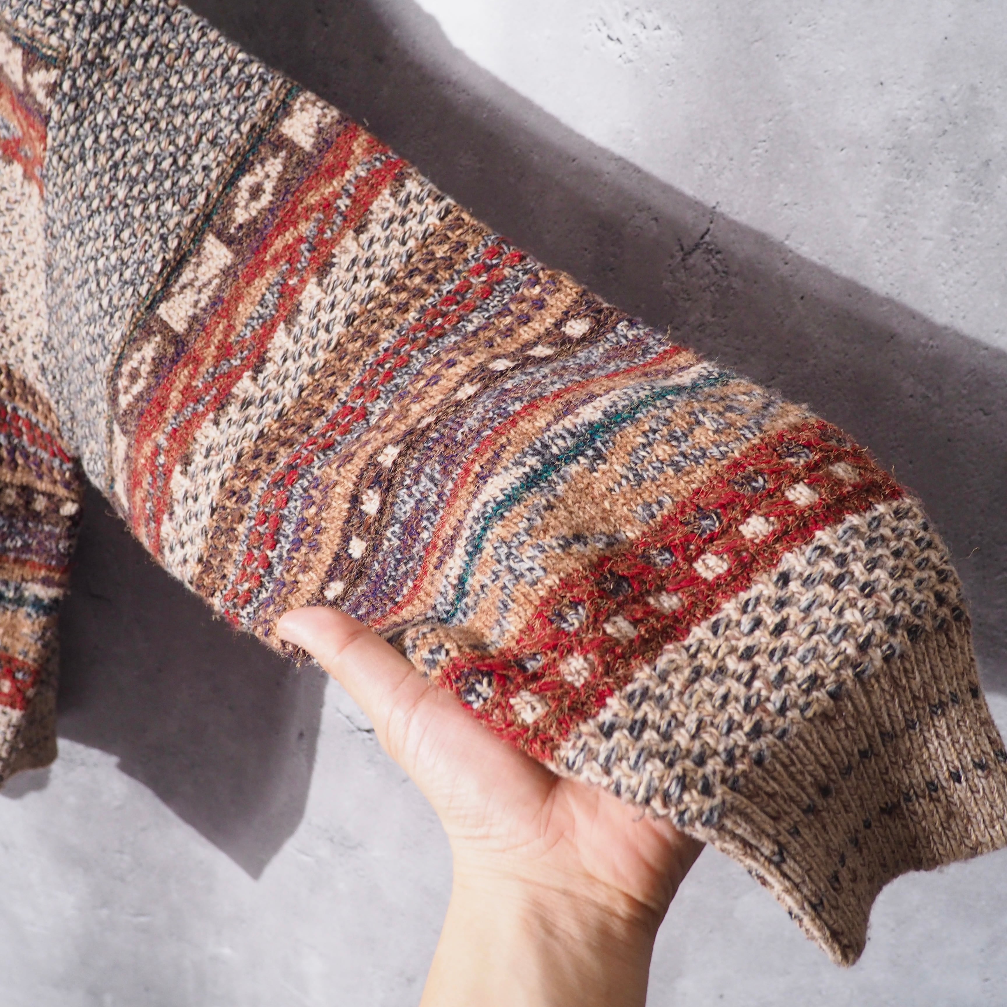 1990s " Made in Italy " Beautiful Autumn colors vintage loose knit