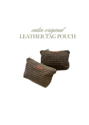 【ORIGINAL】leather tag pouch