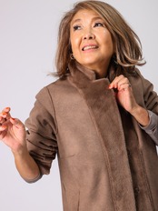 BRAHMIN(リバーシブルフェイクファーコート)