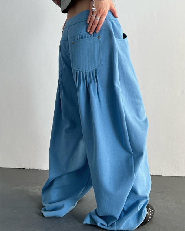 Hip Tuck Patch Wide Pants［A0213］