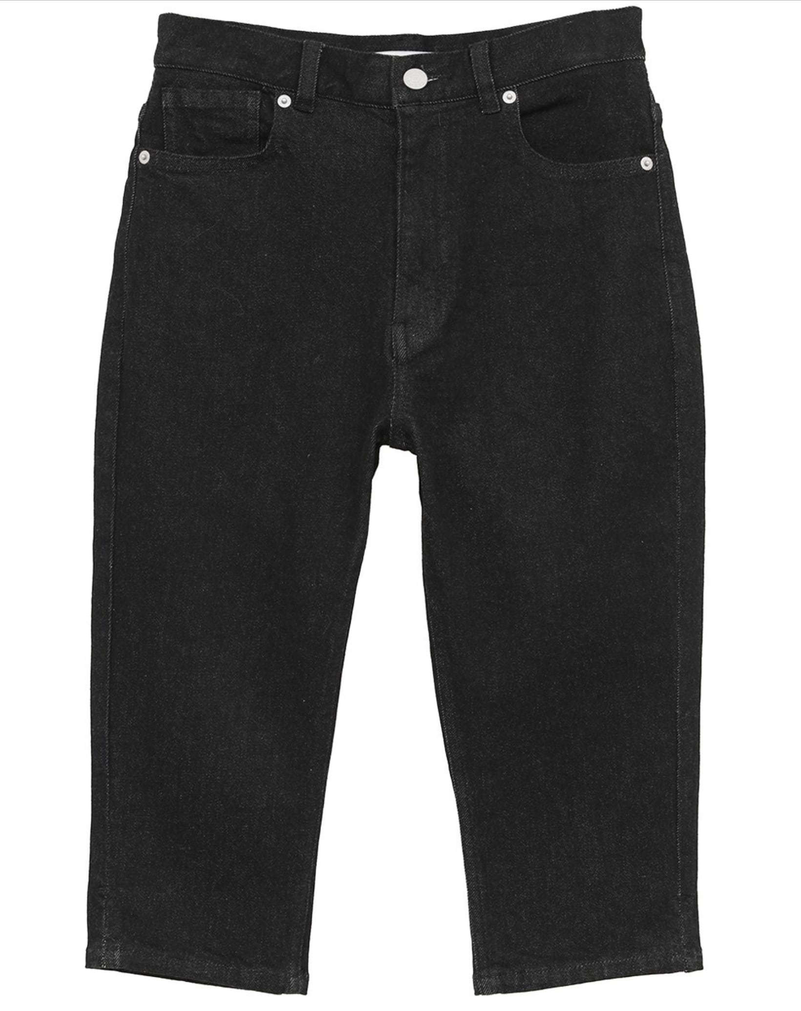 DENIM CAPRI PANTS クラネ　CLANE クラネ CLANE DENIM CAPRI PANTS （BLACK） - ファッション通販