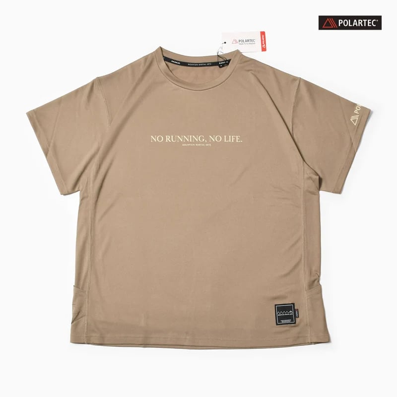 MMA(マウンテンマーシャルアーツ)MMA POLARTEC® NRNL Run Tee -Sand メンズレディースランニングTシャツ
