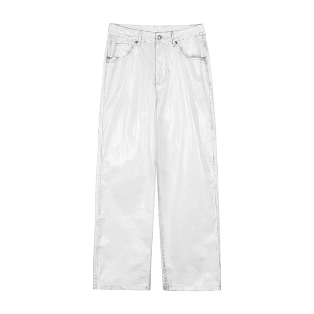 【bonnae】Graphic pants White