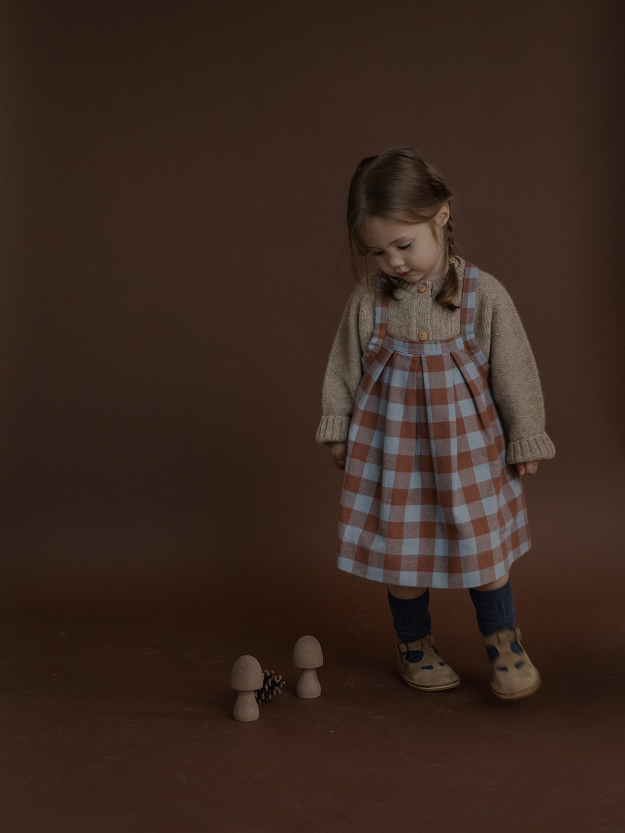 ORGANIC ZOO　Maple Gingham Tribe Skirt