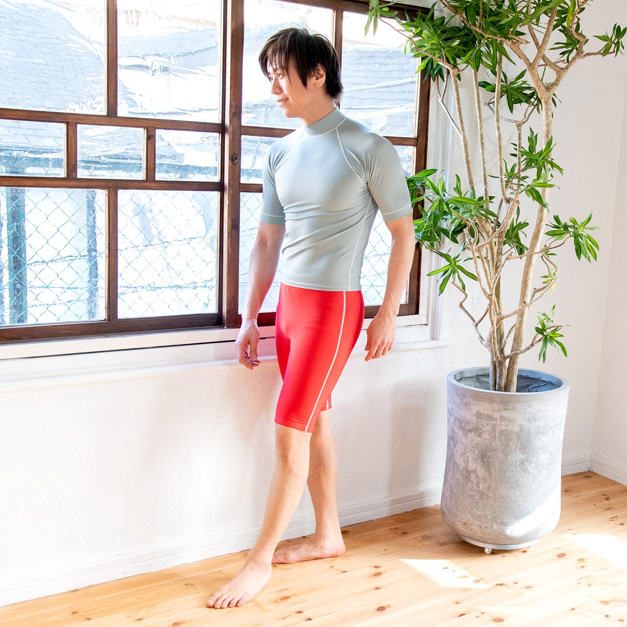 DELLING 日本製 ラッシュガード（撥水・起毛タイプ）パンツ ユニセックス