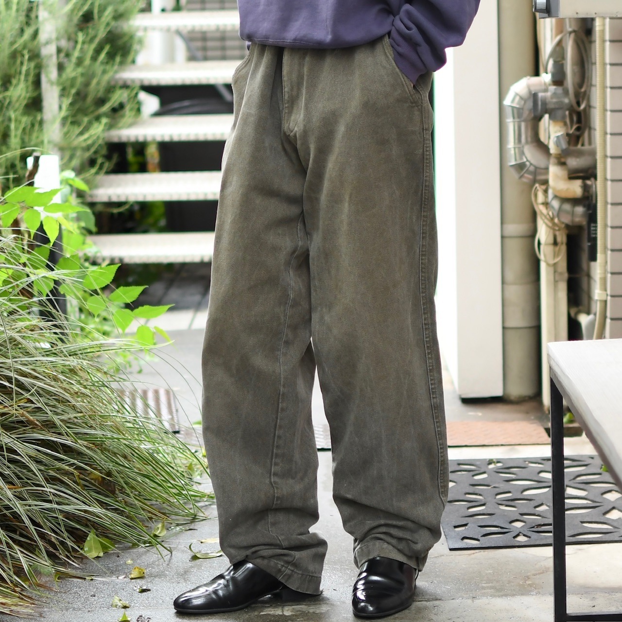 marlboro classics fade herringbone twill denim pants