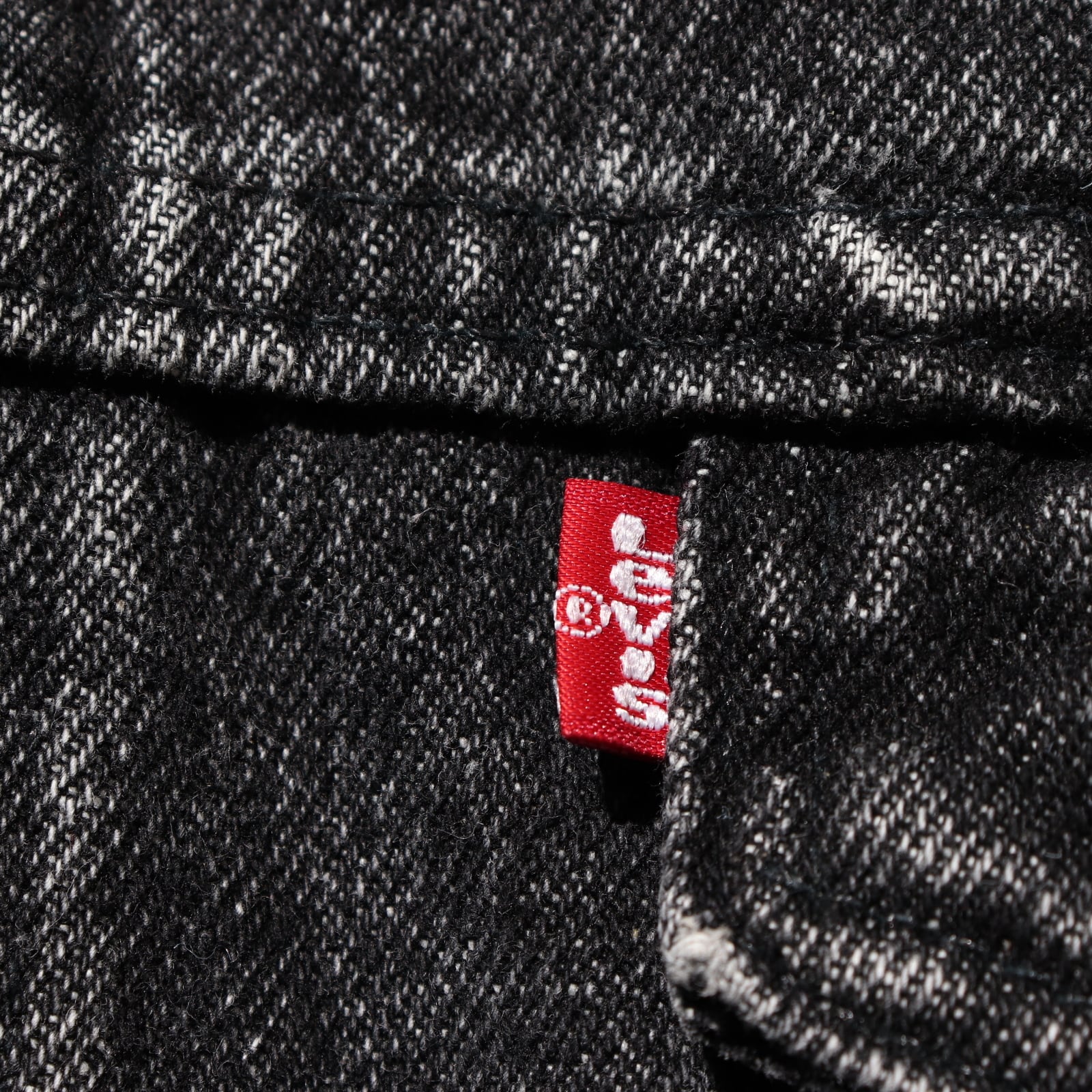 美品 XL 先染め 70507 USA Levi's ブラックデニムジャケット