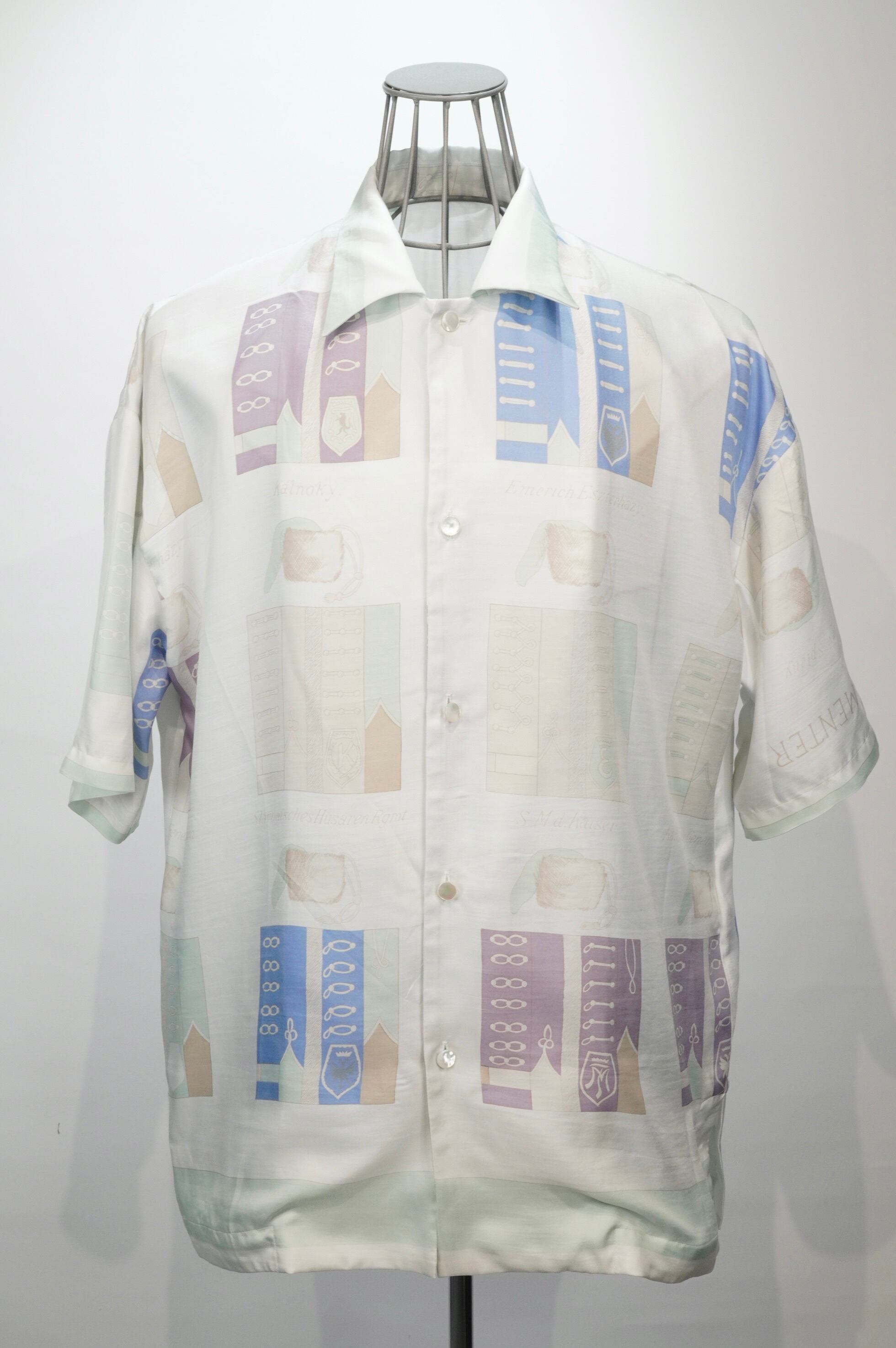 NOBNAGA Paris /Short-Sleeved Open-Collared Shirt
