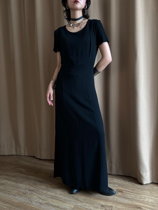 MADE IN ITALY black mode dress-5307-7