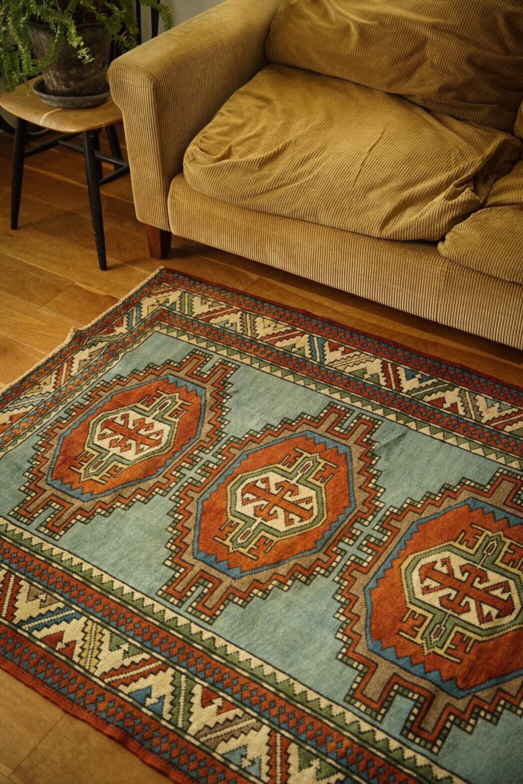 432-Vintage Caucasian rug