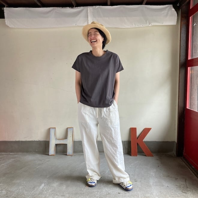 快晴堂 レディース メンズ パンツ ステッチ沢山・パンツ HAYATEマリン