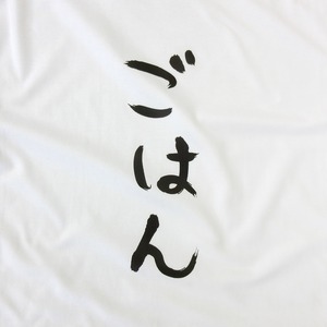 ごはん Tシャツ hi37 おもしろ tシャツ ひらがな 文字 メッセージtシャツ 銀シャリ お米大好き