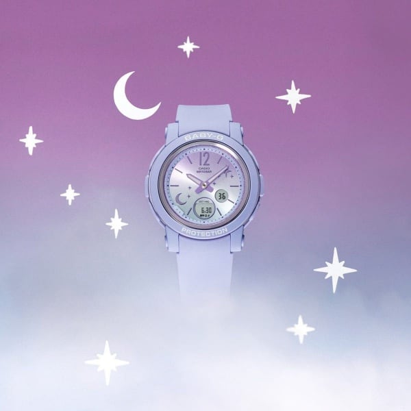 国内正規品 CASIO BABY-G カシオ ベビーG 10気圧防水 夜空 月 星