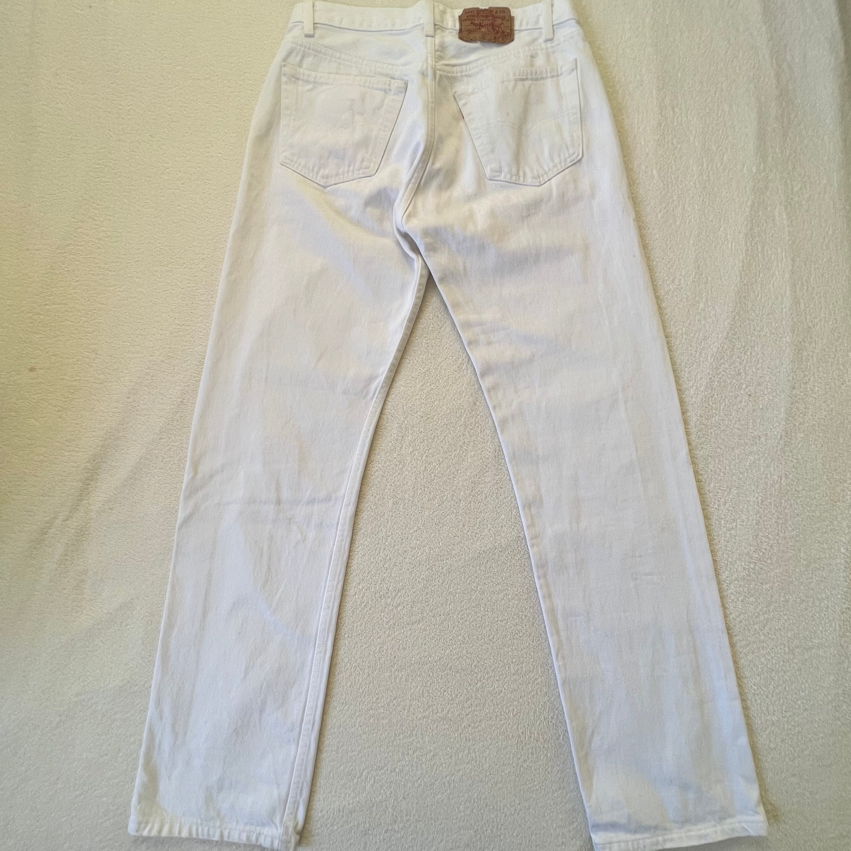 Levi's 501 USA製 W32 リーバイス ホワイト デニム ジーンズ Levi's 501 USA製 W32 リーバイス ホワイト デニム ジーンズ