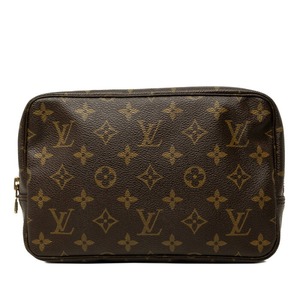 ルイ ヴィトン モノグラム トゥルース トワレット 23 ポーチ コスメポーチ M47524 ブラウン PVC レザー レディース LOUIS VUITTON 中古