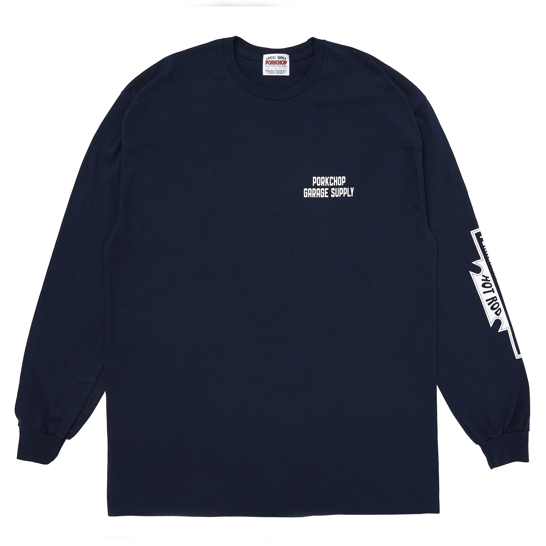 トップス A-gfashionPORKCHOP BAR&SHIELD L/S TEE トップス A-gfashionPORKCHOP BAR&SHIELD L/S TEE Trademark Bar