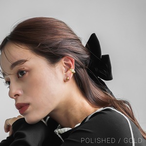 【ネコポス便】イヤーカフ ラウンド レディース イヤーカフス ゴールド シルバー マット メタル ラウンド