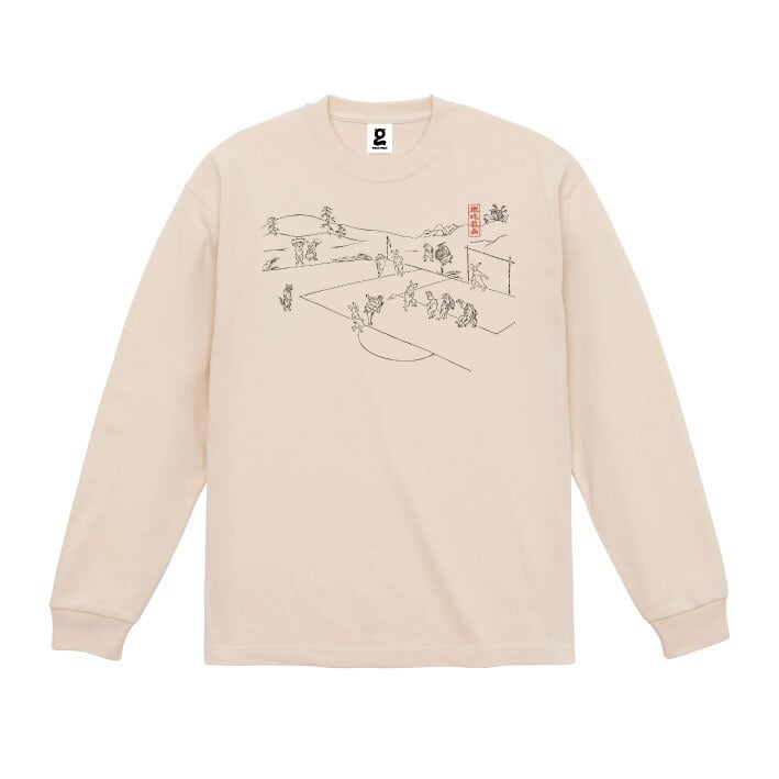 蹴球戯画其ノ壱 ”蘇格蘭”Big Silhouette LONG SLEEVE