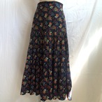 70s Floral Maxi Skirt