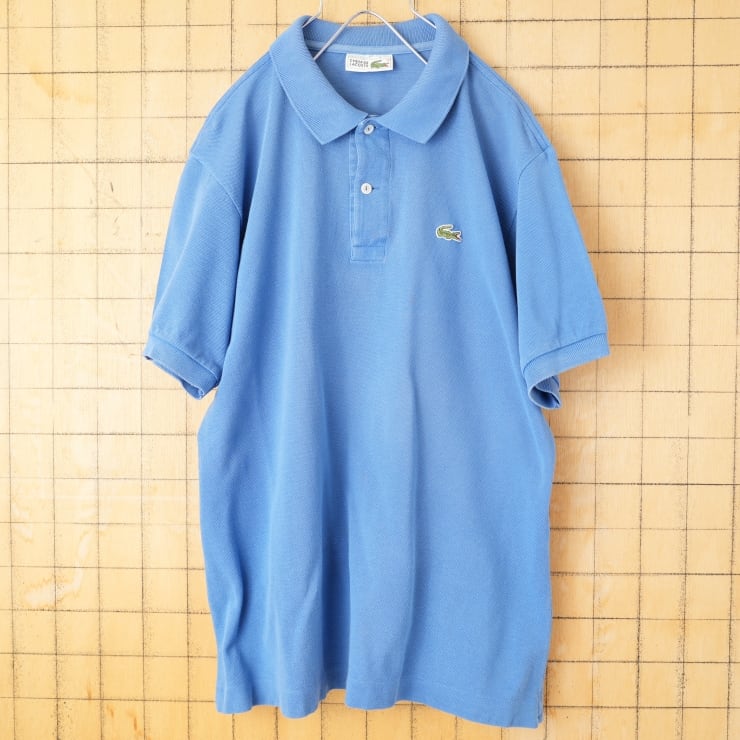 70s フランス製 フレンチラコステ Lacoste 半袖 ポロシャツ パープル