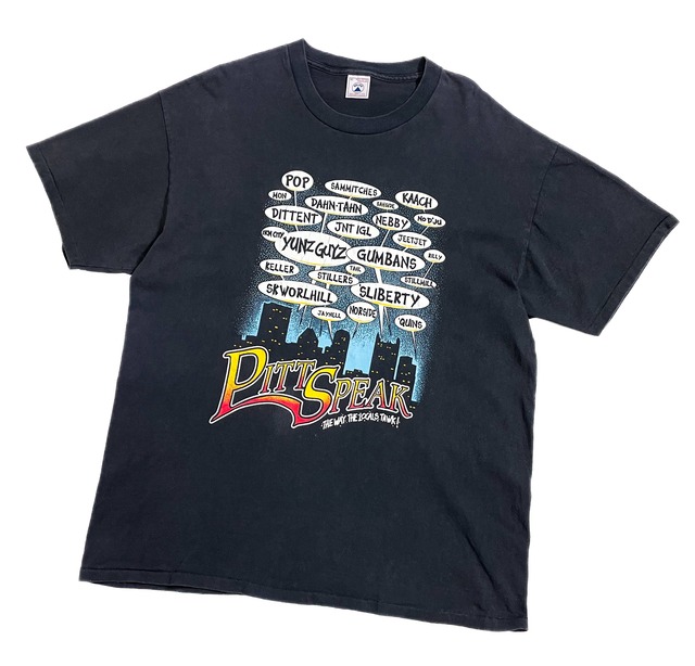 希少 80s KISW シアトル ラジオ局 ヴィンテージTシャツ ポケT 黄 