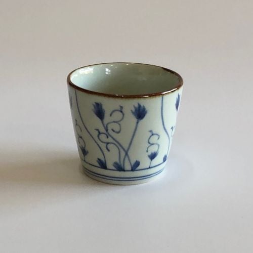 有田焼和食器 こてつ蕎麦猪口(大) 【フチサビ草紋】