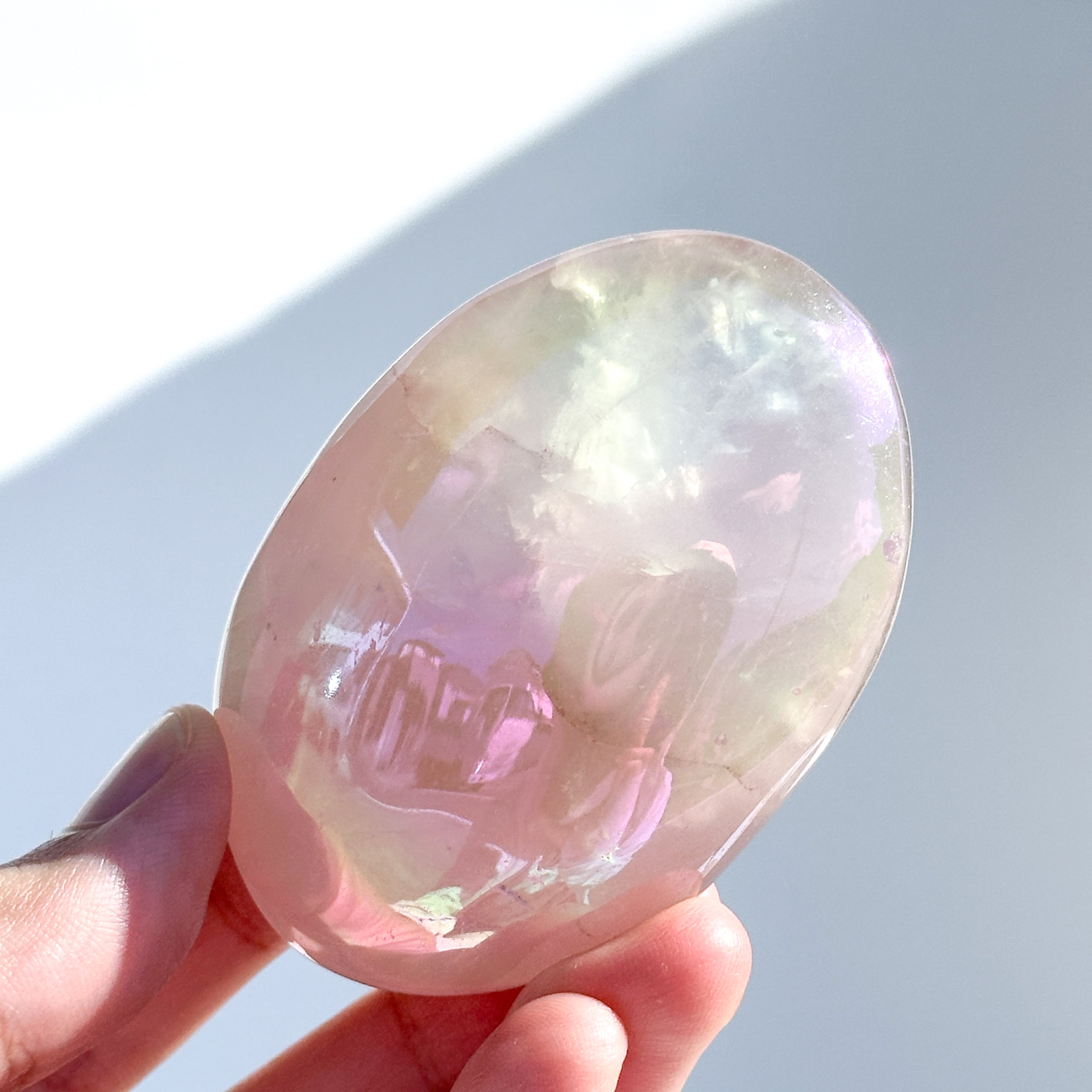 エンジェルオーラローズクォーツ パーム03✧ Angel Aura Rose Quartz