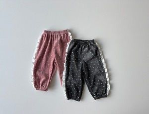 le petit mot［取寄］heart lace jogger pants 26winter
