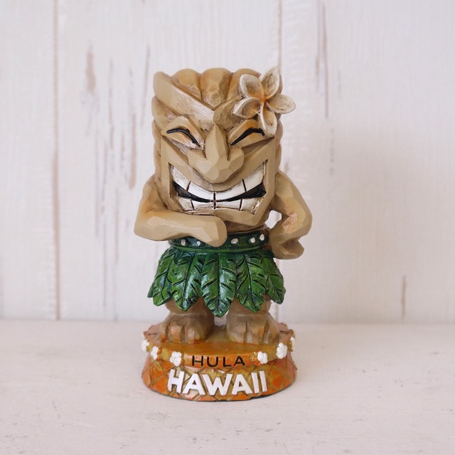 ★ハワイ直輸入★フィギュア Tiki Menehune★スマイル カラフル ティキ／チキ／ハワイ 神様／お守り／フラ／フラダンス＜Hula フラ＞