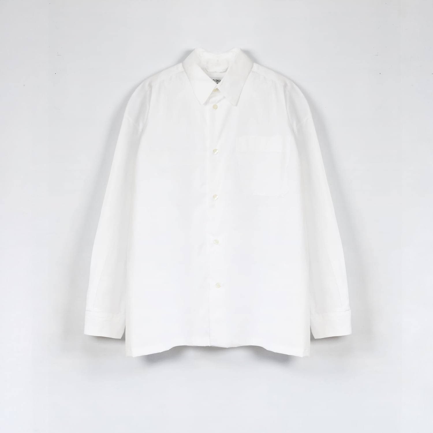ROLD SKOV | SLIT SHIRT (WHITE POPELINE)