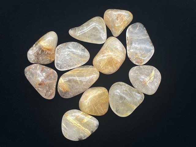 タンブル12個セット（ルチルクォーツ）
