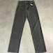 80s USA製 Wrangler 13MBKG 先染め ブラックデニム