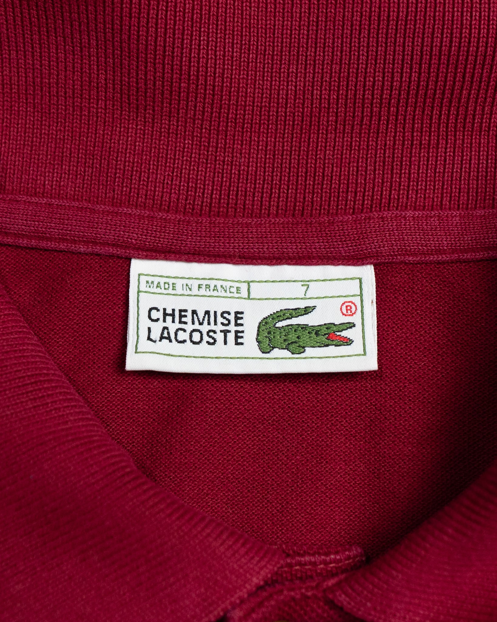 SIZE:7】80s CHEMISE LACOSTE Polo Shirts Made in France フレンチ