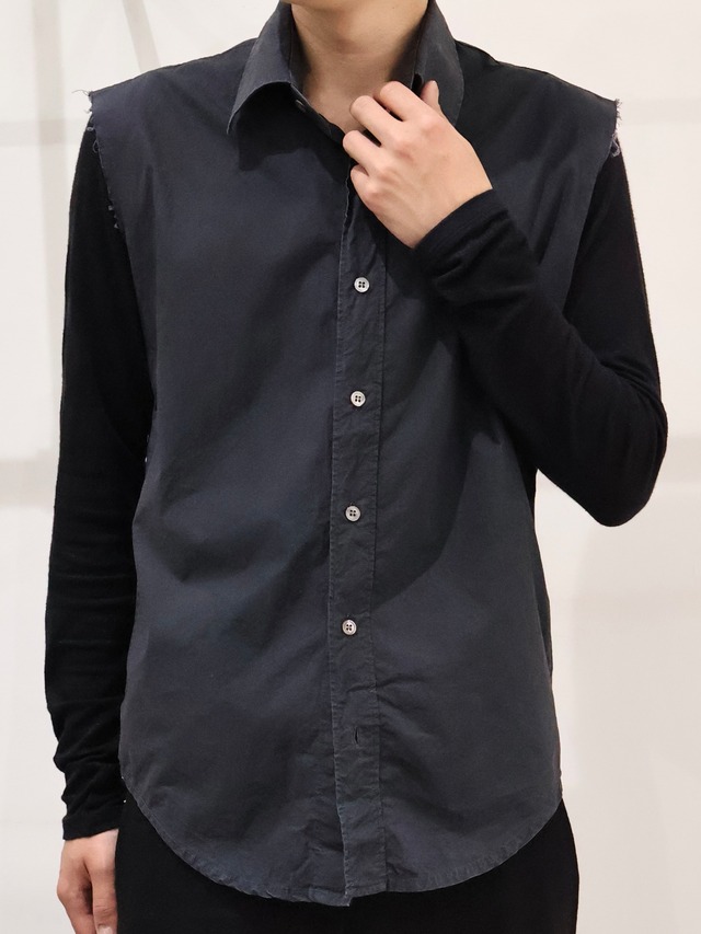 【2003ss/ RAF SIMONS】no sleeve shirt top
