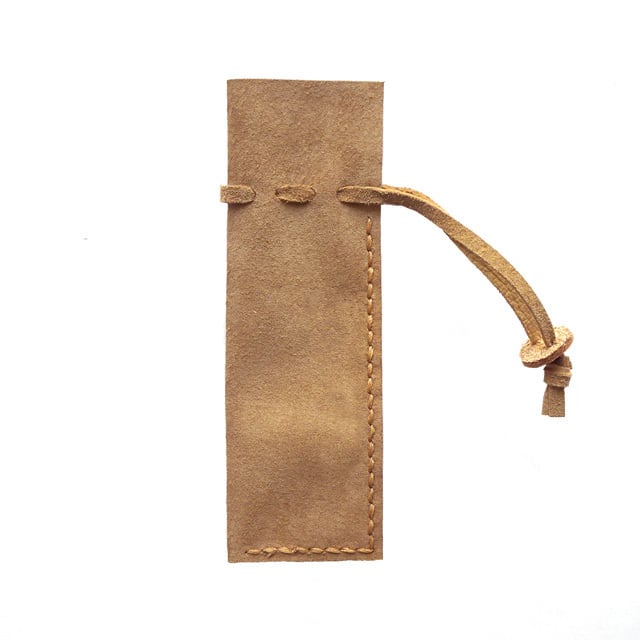 はんこ入れ 巾着袋 / 豚革 / ブラウン / M