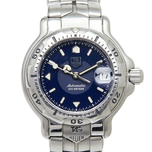 タグホイヤー 6000シリーズ 腕時計 WH2313-K1 自動巻き ネイビー文字盤 ステンレススチール レディース TAG HEUER 【中古】