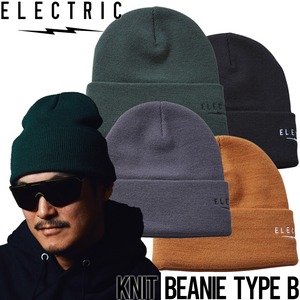 ニットキャップ カフビーニー ELECTRIC エレクトリック KNIT BEANIE TYPE B E24F27 日本代理店正規品BLK