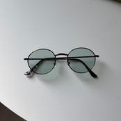 metalframe boston sunglasses/green