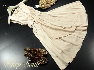 送料無料 未使用 パ－ティ－ イベント フレア－ フォ－マル ワンピ－ス 9号 M [OPN3518]